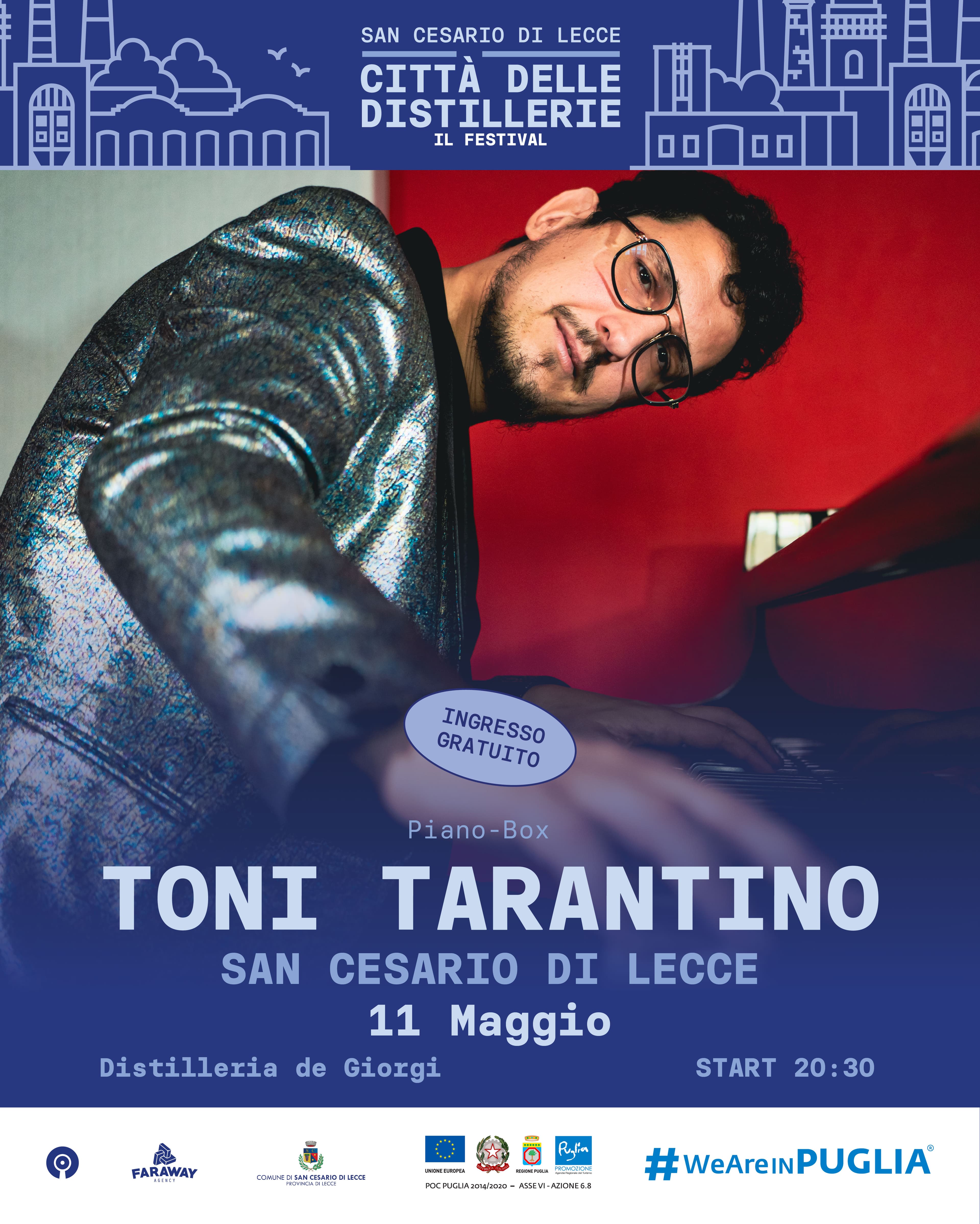 TONI TARANTINO - 11 Maggio - Piano-Box